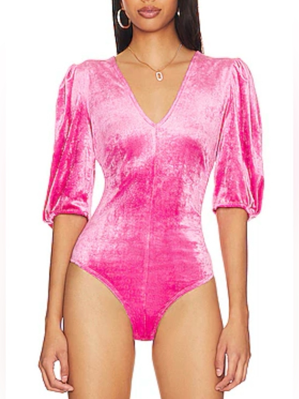 NEW Free People Velvet Don't You Wish Bodysuit Small